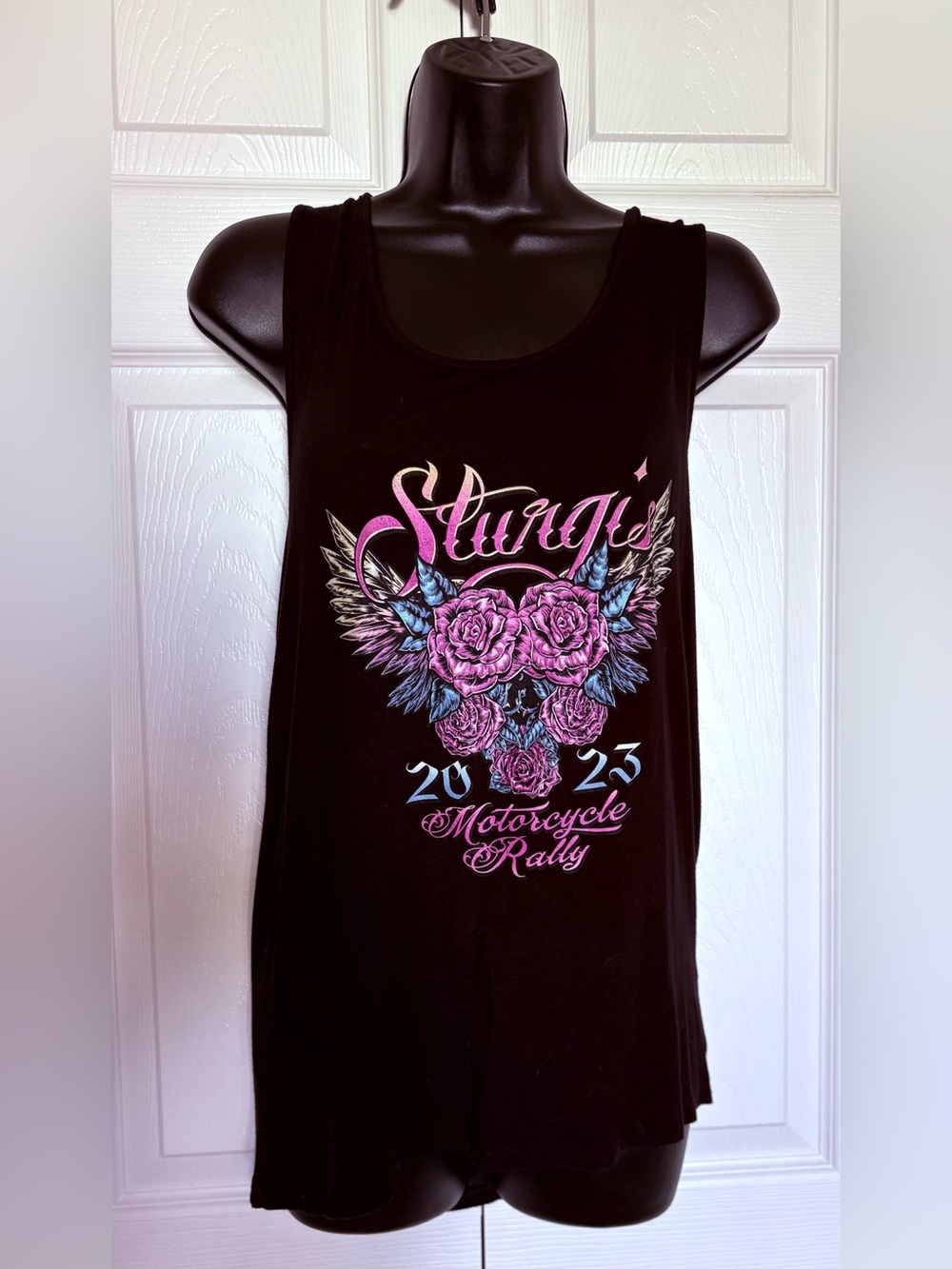 Black Tank Top with cutout back